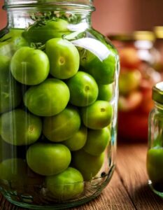 syltede grønne tomater
